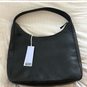BAGGU Black Hobo Bag